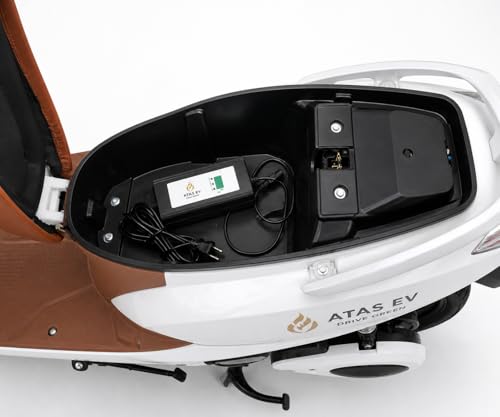 Image of Booster Electric Scooter | 70+ KM Range | 60V 30Ah Lead Acid Battery | BLDC Motor| 12-Inch Tubeless Tyres | Dual Disc Brakes | NFC Start | Anti-Theft System | 45 km /h Top Speed | Glacial White