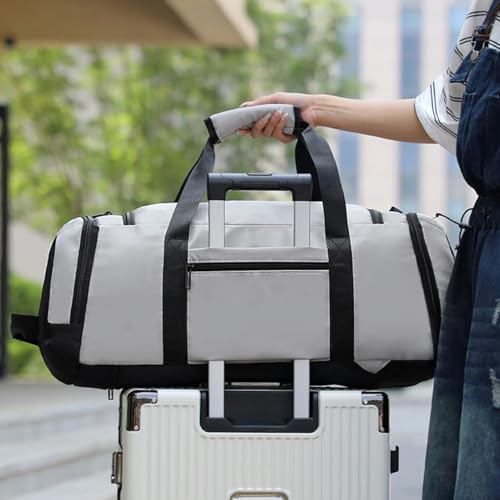 Gym Bag, Large Capacity Waterproof Oxford Cloth Gym Bag with Shoe Compartment, Workout Overnight Sports Backpack with Dry and Wet Seperation2