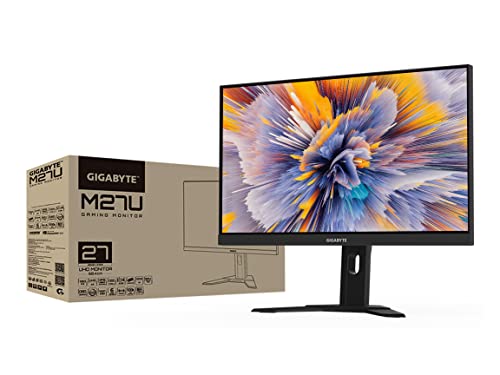 Image of GIGABYTE M27U - 27 inch IPS Gaming Monitor - UHD 3840x2160-160Hz - 1ms MPRT - AMD FreeSync Premium Pro - Type C KVM - HDMI, DP, Type C - Height Adjustable - Black (M27U-SA)