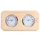 Palmcee Sauna Thermometer 2 in 1, Holz Sauna Thermo-Hygrometer, Hohe Genauigkeit, Holz Luftfeuchtigkeitsmesser Sauna Fahrenheit Zubehör für Dampfbad Saunaraum