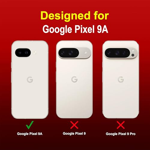Image of amazon basics Back Case Cover for Google Pixel 9A | Compatible for Google Pixel 9A Back Cover | Liquid Silicon Magic Case with Camera Protection | Red