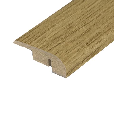 Universal Moudlings End Profile, Stop, Perimeter Edge For Laminate & Wood Flooring Threshold Bar (Midnight Oak)