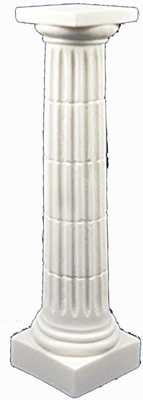 Estia CreationsAlabaster Ancient Greek Doric Order Column Statue, White