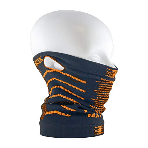 オルルド釣具 フェイスマスク 防寒 保温 男女兼用 フリーサイズ 耳掛け フェイスガード ネックウォーマー 4way オレンジ qa100105a03n0