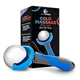 PRIME Fitness Cold Massage Roller Ball | Cold Therapy | Ice Roller Ball with Handle | cryo Stick | Relieve Muscle Pain (Blue)