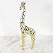 Giraffe Metal Statue Hollow Animal Sculpture Collectible Gift Table Centerpiece Decorative Figurine for Living Room Bookshelf, Tall Giraffe