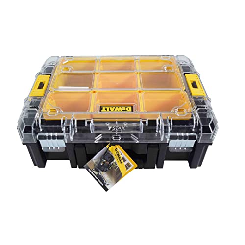 Caixa Organizadora Dewalt Tampa Translucida Tstak Dwst 17805