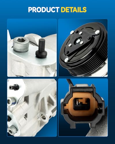 Image of PHILTOP 638782 NEW Air Conditioner AC Compressor with Clutch for Nissan Pathfinder 2005-2007, 2008-2012 4.0L,NV2500 2012-2021 4.0L,NV1500 2012-2021,NV3500 2012-2021 4L