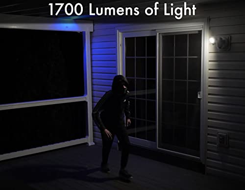 Versonel Outdoor Motion Sensor Tracking Floodlight Wifi Security Led Light Camera (White) Nightwatcher Vsl95 Robotic, 1080P, No Monthly Fees, Free App, Alexa, Google Assistant, Smart Things, 32Gb Sd #TOP6