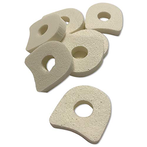 Soft Foam Pads Toe Separators Toe Spacers Corn Pads Toe Pads White Adhesive Foam 1-1/8? X 7/8? X 1/4? Thick #TOP1