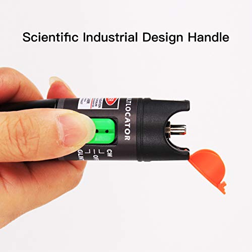 Image of 2PCS Visual Fault Locator, VFL Tester Kit - Includes Single Mode 9 /125um FC Male to LC Female Adapter and Red Light Pen for Fiber Optic Cable Network Testing
