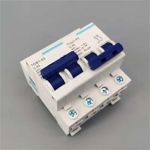 Interruptor de transferencia manual MTS 2P 40A con disyuntor MCB bipolar de 400V
