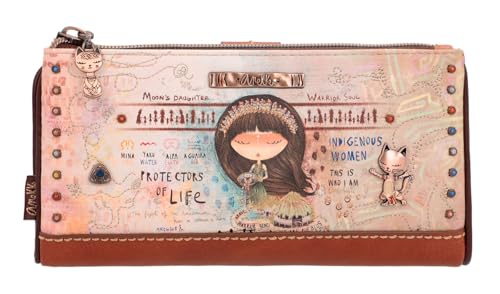 Anekke Damen Große Flexible RFID-Brieftasche WEIßE BRIEFSCHACHTEL, bunt