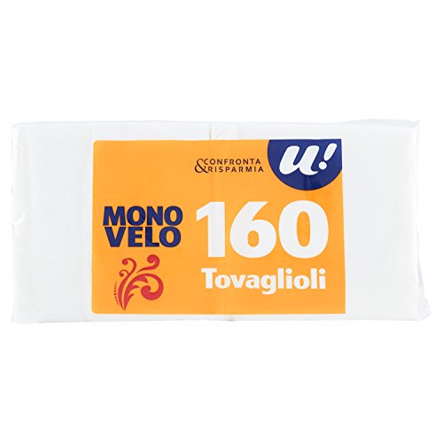 U! Confronta& Risparmia 160 Tovaglioli Monovelo Bianchi