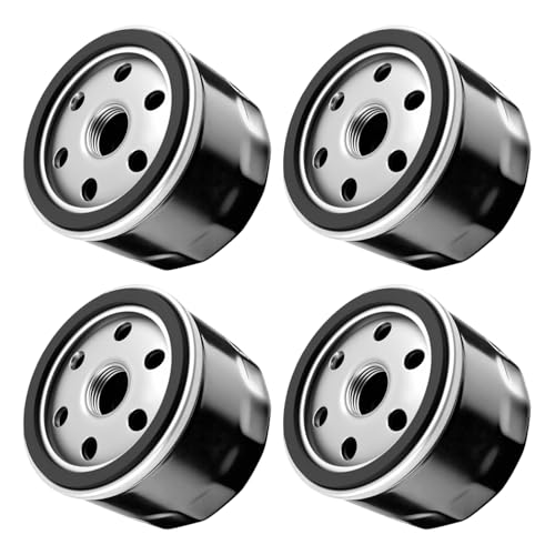 AM125424 Oil Filter Compatible with John Deere LX 173 288 STX 38 46 GS 25 LT 133 LA 140 145 F 620 LTR 155 X300 X500 ZTrak series Replace GY20577 AM119567 4 Pack
