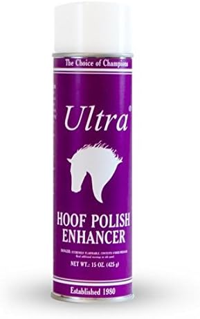 Ultra 15 Oz Hoof Polish Enhancer Areosol Spray the Choice of Champions Hoof Shine Polish