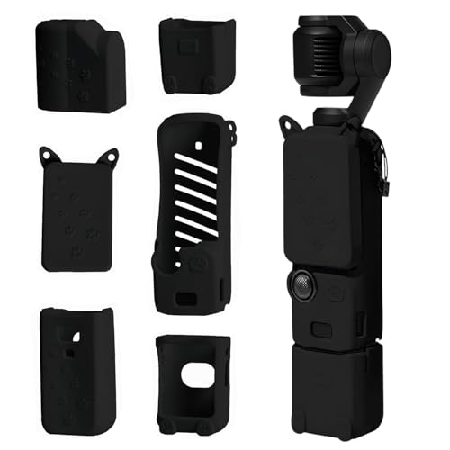 #rémunéré #Amazon<br>Coque de Protection en Silicone pour DJI Osmo Pocket 3 Étui de Protection en Silicone pour DJI Coque de Protection en Silicon e Souple Compatible avec Pocket 3 Creator Combo (M1)