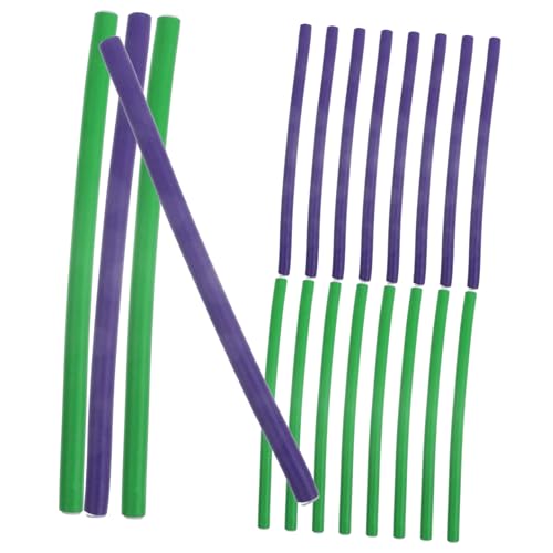 VICASKY 2 Pack Heatless Foam Hair Curlers Silk Outer Layer No Heat Curling Rods for Women Small Rods for Long/medium Hair Random