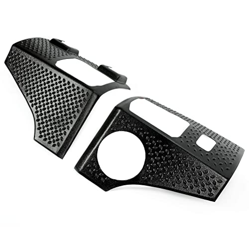 Ecotric Rear Corner Guards Compatible With 2007-2018 Jeep Wrangler Jk Replacement For 11651.01 Rear Quarter Panel Black Diamond Body Armor Kit #TOP1
