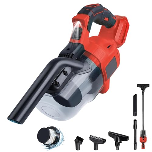 Cordless Vacuum Cleaner for Milwaukee 18V Battery, Handheld Vacuum Cleaner for Home Car Hardwood...