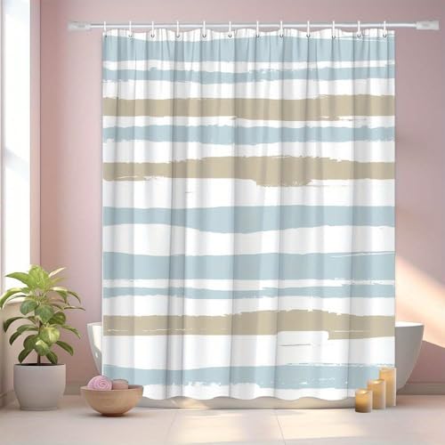 Rideau de douche en polyester de qualité supérieure au design minimaliste chic