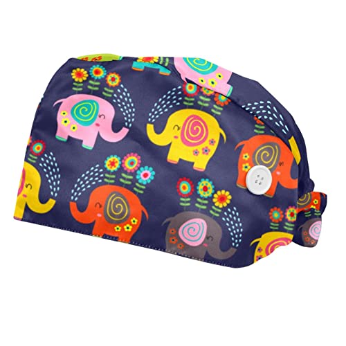 Chapeaux de travail fleurs et éléphants JDEZ (lot de 2) casquettes respirantes