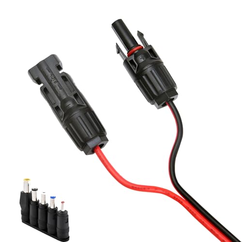 Solarladekabel DC5521 Stecker Solarpanel Kabel Zubehör 5 Ladeadapter Sicherheit