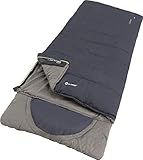 Outwell Countour Lux Deckenschlafsack Deep Blue Campingschlafsack Kissen Decke Kapuze schlafen