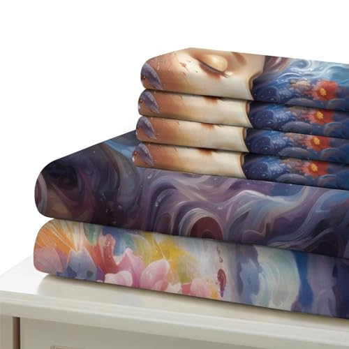 Housse de couette microfibre douce et zippée avec imprimé papillon 3D - 7