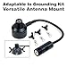 GRA-GNT Package: Hand-Twist Ground Spike Antenna Mount, Tiny Tripod, Pole Mount,Apartment Ham Radio, 1.45 pounds, UHF Connector