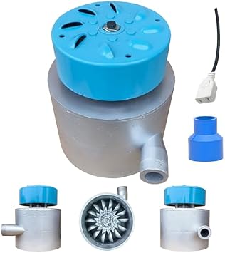 3000W Portable Micro Hydroelectric Generator - 110V-230V Water Turbine with Ballast & 110mm Inlet - High Power Hydro Generator for Home & Outdoor Use, 3kW Energy Solution