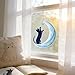 Pet Memorial Suncatchers Gifts for Window Hangings,Moon Cat Acrylic Ornament Memorial Gifts for Loss of Cat Dog Sympathy Gift,Window Wall Decor Gift for Cat Lover