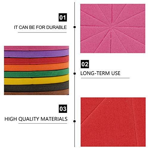 TOYANDONA 1 conjunto de círculos magnéticos de fração de arco-íris, habilidades matemáticas, visuais