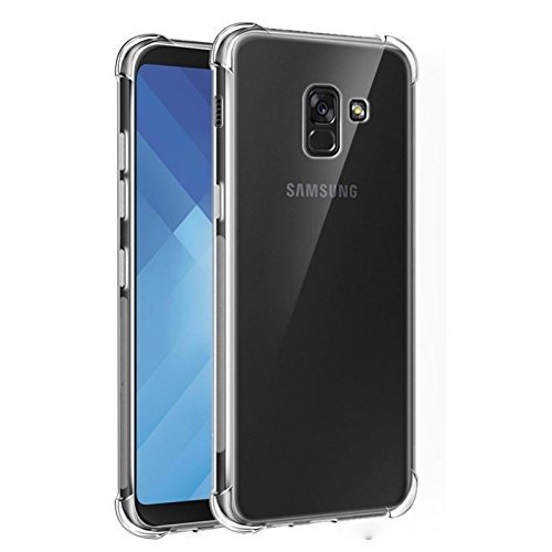 Eakyy® 100% Transparent Flexible Soft Corner protection with TPU Slim Back Case Back Cover For Samsung Galaxy Samsung Galaxy A8 Plus (2018) / Samsung Galaxy A8+ / Samsung Galaxy A8Plus (2018) transparent back cover (Air Cushion) (B07DFJ97B8) Amazon Price History, Amazon Price Tracker