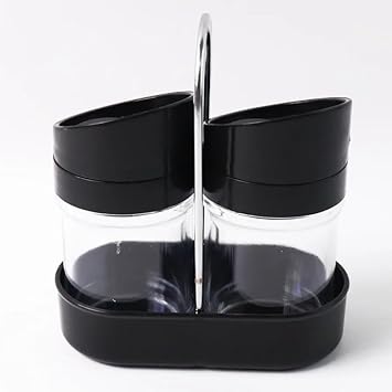 Drumstone (𝐋𝐢𝐦𝐢𝐭𝐞𝐝 𝐓𝐨𝐝𝐚𝐲) 2Pcs Tabletop Condiment Set for Salt, Pepper, and Sugar – Elegant, Portable Design for Kitchen, Dining, or Commercial Use 𝟏𝟓 𝐘𝐞𝐚𝐫𝐬 𝐖𝐚𝐫𝐫𝐚𝐧𝐭𝐲