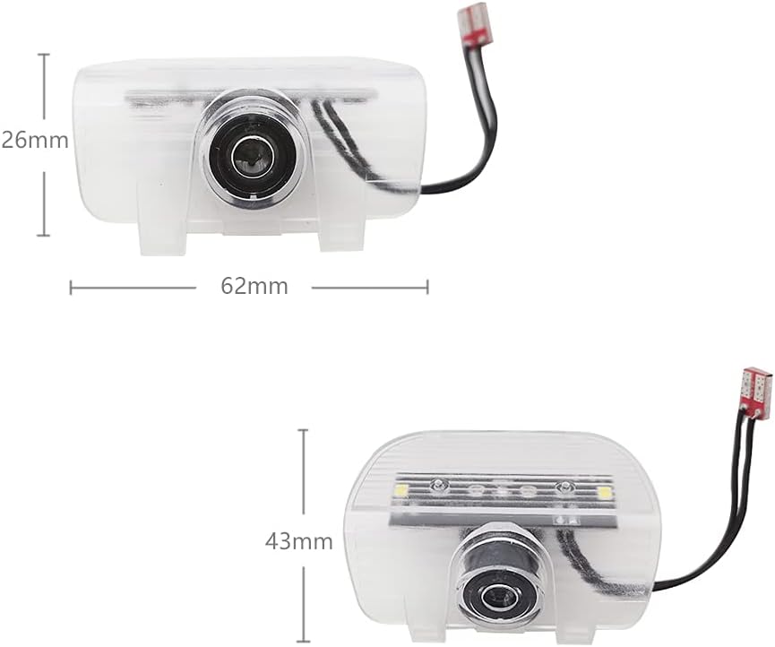 2 Pcs Car LED Projector Door Shadow Light Welcome Laser Emblem Logo Lamps Kit Puddle Lights Courtesy Step Ground Lamp HD Replacement for (Odyssey 2011-2022, Odyssey)