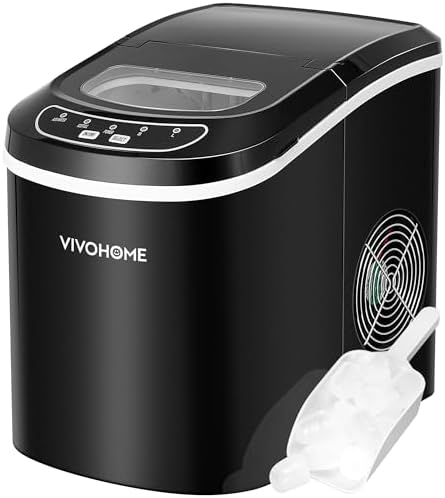 VIVOHOME compact portable electric ice cube maker machine automatic 26lb/day ETL listed