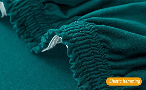 Housse de canapé extensible vert 1 place extensible 90-140 cm