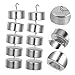 HOLIDYOYO 10pcs Chrome-Plated Metal Calibration Weights with Hangers Precision Mass for Laboratory and Industrial Scale Balance Calibration Use Weighing Instrument Accessory