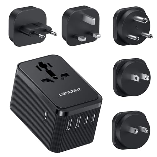 LENCENT Reiseadapter Weltweit, 30W Universal Reisestecker Adapter mit 3 USB C und 2 USB A, Internationaler Steckdosenadapter für USA England Japan Malediven Sri Lanka Australien (Typ A/C/D/G/I) LENCENT Reiseadapter Weltweit, 30W Universal Reisestecker Adapter mit 3 USB C und 2 USB A, Internationaler Steckdosenadapter für USA England Japan Malediven Sri Lanka Australien (Typ A/C/D/G/I)