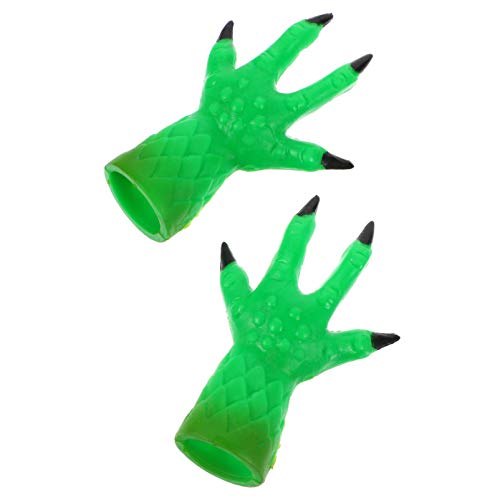 NUOBESTY 1 par de capas de dedo para dedo de demônio engraçadas capas de dedo mini fantoche de dedo