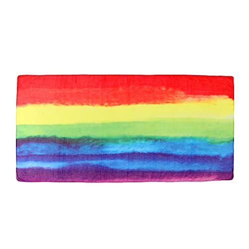 BlueSkyDeer womens Shawl Lightweight Rainbow Colors Fashion Scarves Sunscreen, Multicolor, Large2