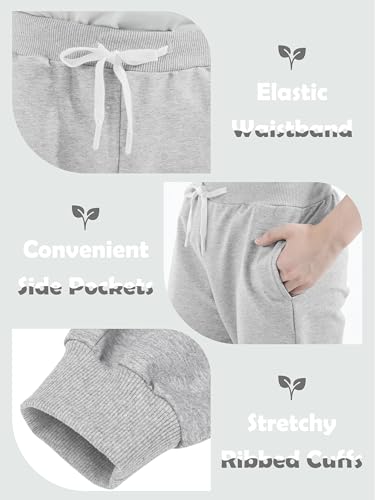 Resinta 3/4 Pack Boys Cotton Sweatpants Youth Active Joggers Kids Casual Pants with Drawstring and Pocket2
