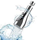 💦【Material de Alta Calidad】: el cuerpo principal del ahorrador grifo está hecho de material ABS, la superficie está galvanizada con diamante de cristal, anticaída y resistente al desgaste, el adaptador 360 está hecho de latón grueso, a prueba de explosiones y agua- prueba, y la boquilla del dosificador grifo cocina está hecha de material de silicona, suave y fácil de limpiar, presentamos juntas de anillo de silicona, buen sellado para mantener su grifo alejado de fugas.