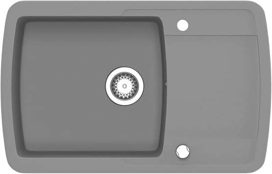 Kitchen Sink Single Basin Grey,Kitchen Sink,Kitchen Sink Accessories(SPU:142945)