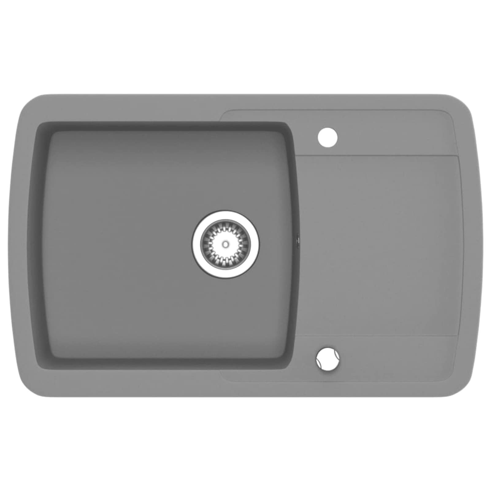Fregadero de cocina con un seno de granito gris, ShGaxin Mueble Pila Lavadero, Pila Fregadero Cocina, Fregadero Sobre Encimera, Fregadero Baño Encimera, Picas De Cocina