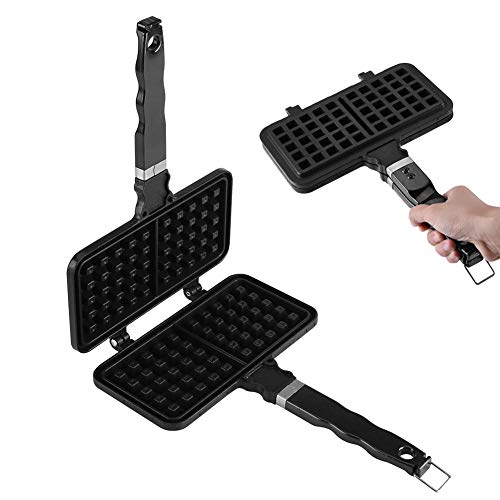 Waffeleisen 1Pc Rechteckform Antihaft Waffelform Backform Herstellungswerkzeughersteller Pressplatte Küche – Bild 6