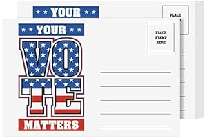 Your Vote Matters Postcards: Patriotic USA Mailers for Election Campaign