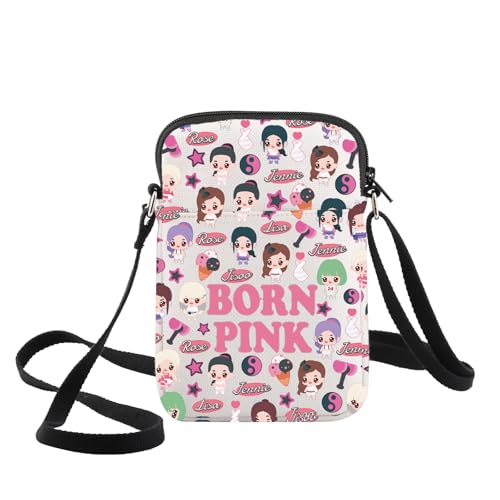WZMPA Koreanp Pink Team Crossbody Bag Singer Fans Inspired Gifts Tour Concert Shoulder Bag Singer Merchandise