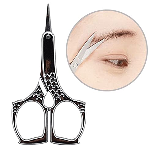 Tijeras artesanales, 1 pieza, tijeras for pelo de nariz y cejas, cortador de herramientas pequeñas for uñas, pinzas de recorte de manicura, herramientas de maquillaje y belleza, tijeras